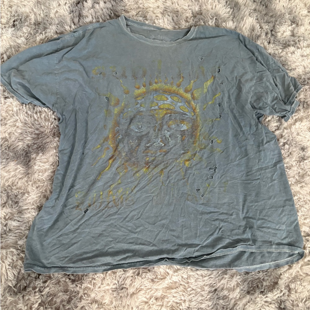 Urban Outfitters Blue Graphic Tee